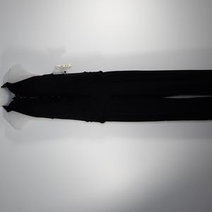 NWT INC INTERNATIONAL CONCEPTS BLACK KNIT JUMPSUIT SZ M